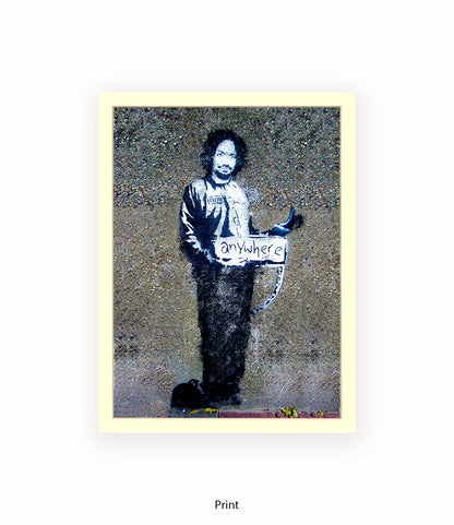 Anywhere Man Banksy Art Print