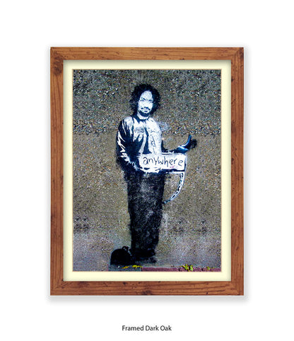 Anywhere Man Banksy Art Print