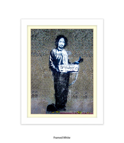 Anywhere Man Banksy Art Print