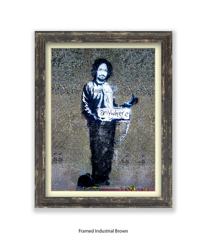 Anywhere Man Banksy Art Print