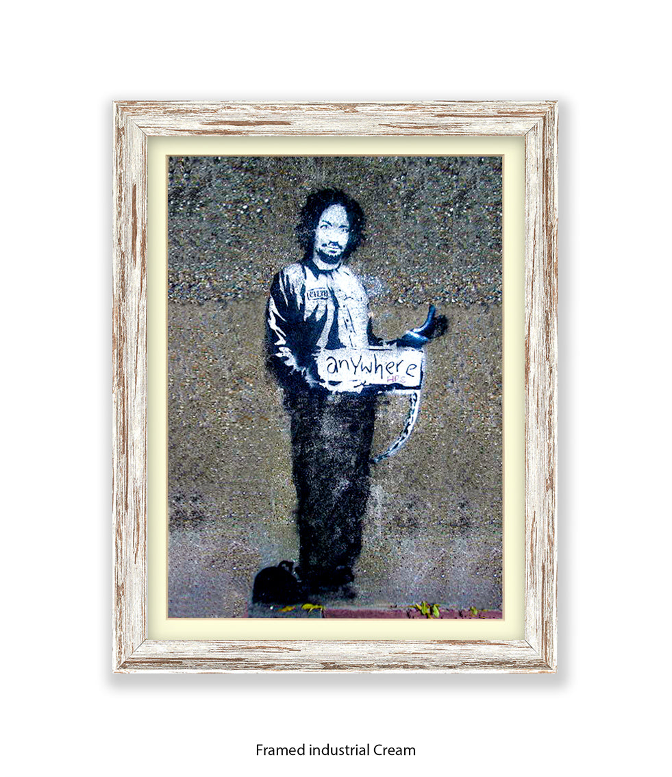 Anywhere Man Banksy Art Print