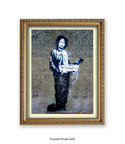 Anywhere Man Banksy Art Print