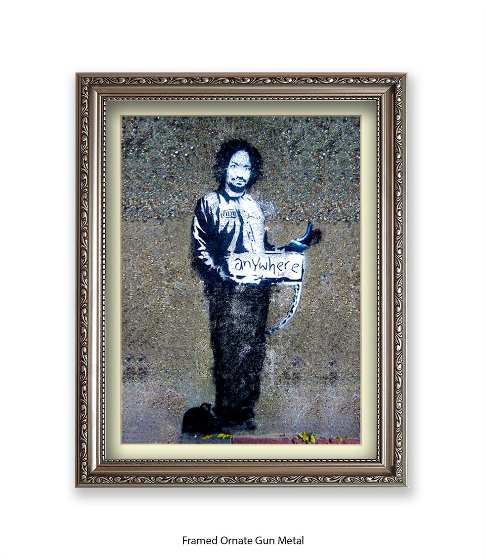 Anywhere Man Banksy Art Print