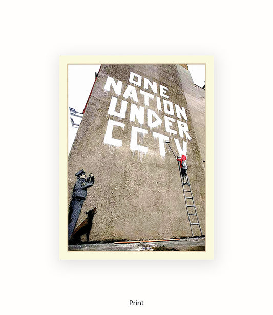 CCTV Nation Banksy Art Print