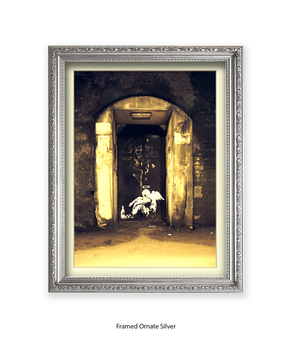 Fallen Angel Banksy Art Print