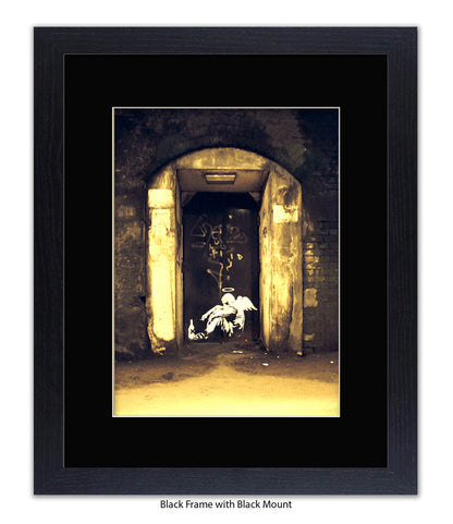 Fallen Angel Banksy Art Print