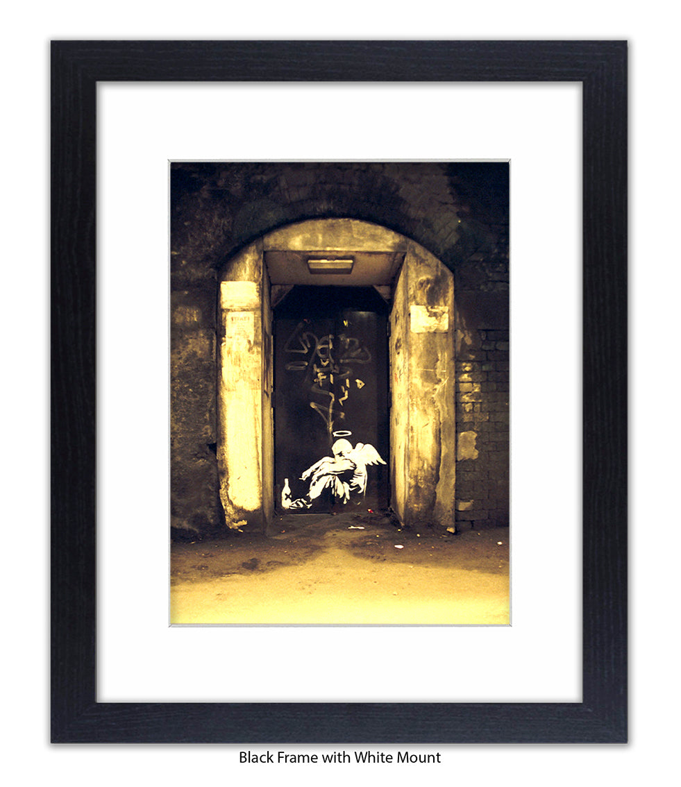 Fallen Angel Banksy Art Print