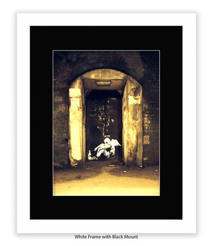 Fallen Angel Banksy Art Print