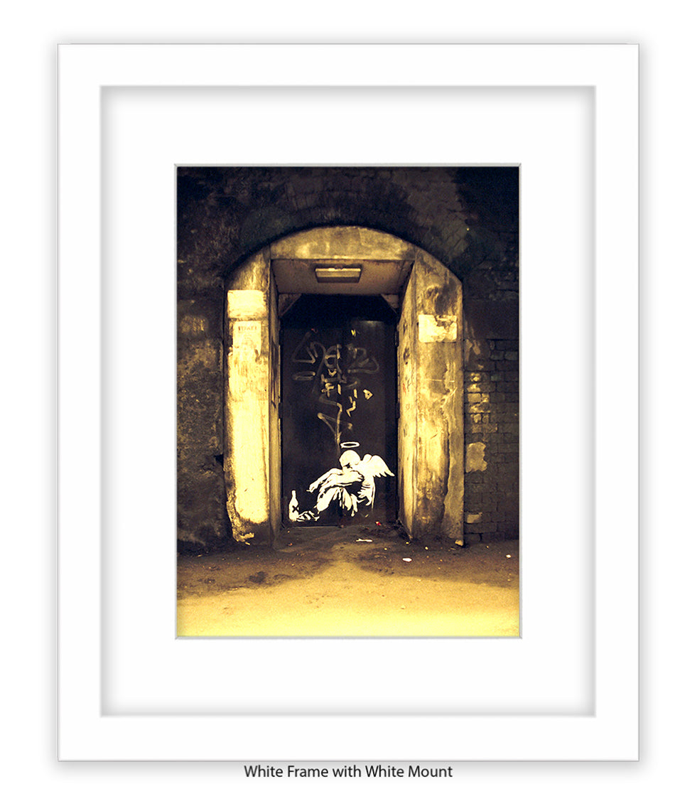 Fallen Angel Banksy Art Print