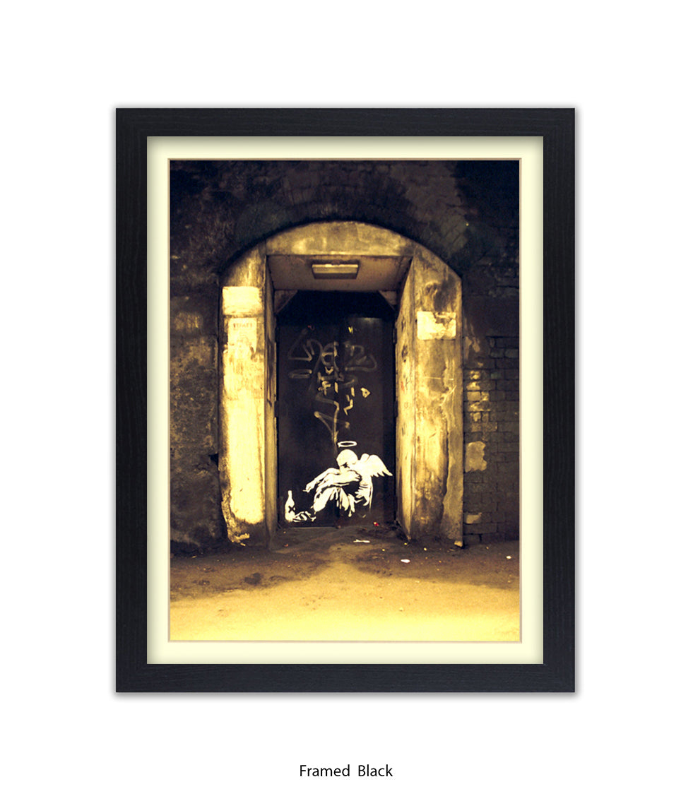 Fallen Angel Banksy Art Print