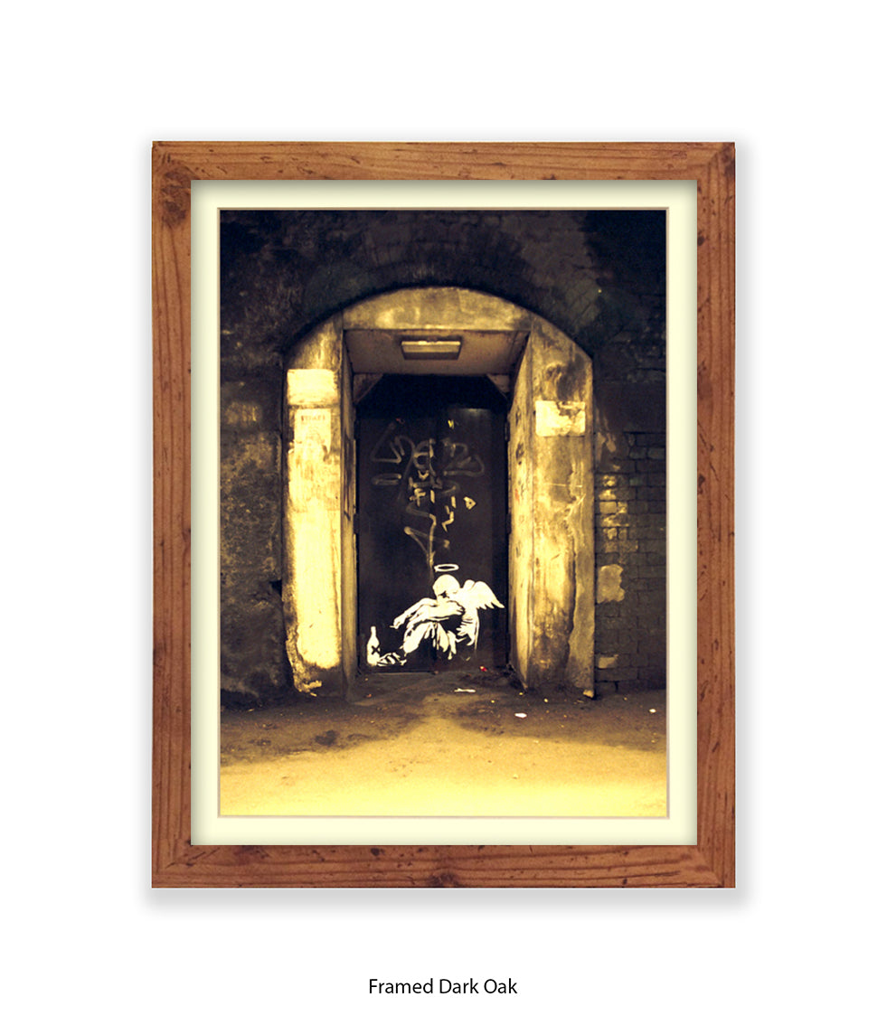 Fallen Angel Banksy Art Print