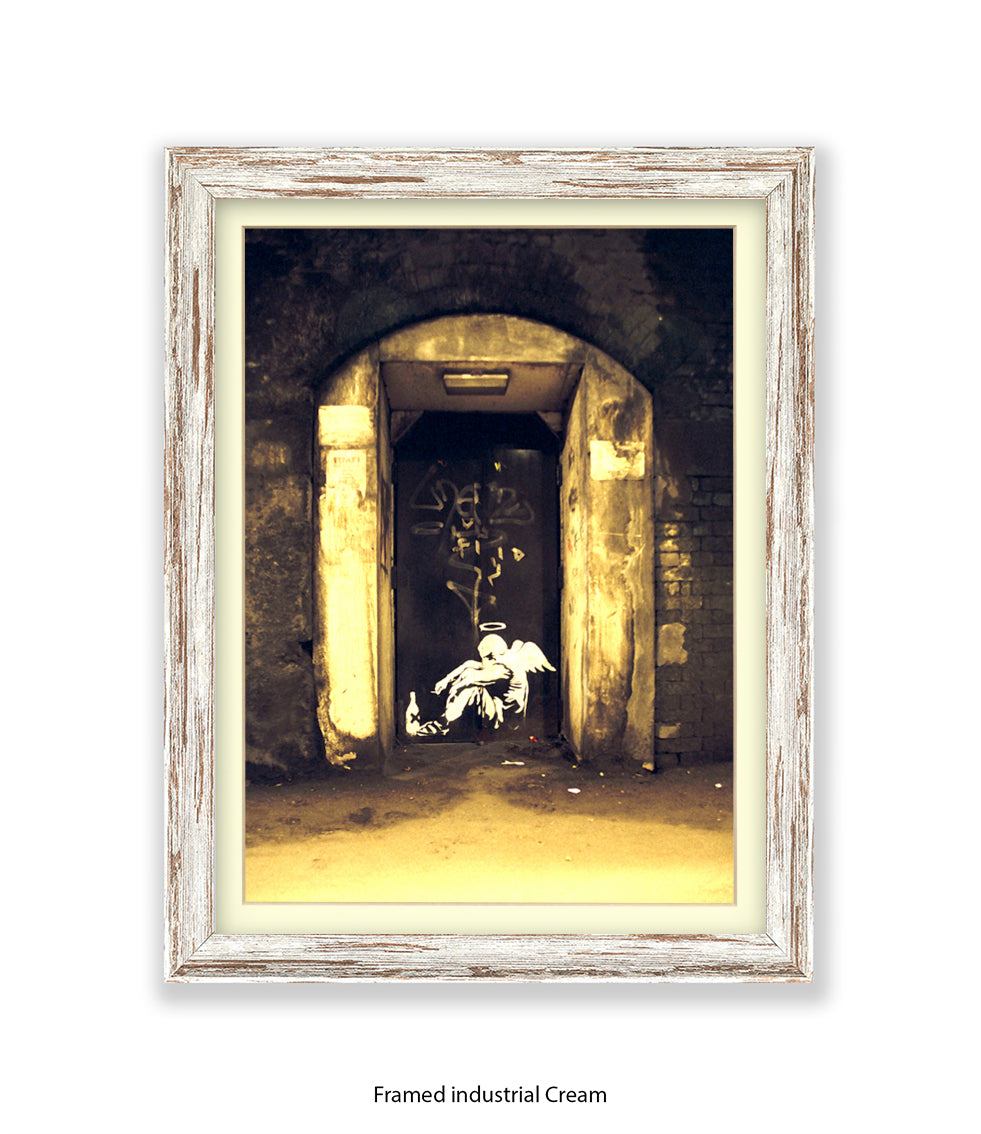 Fallen Angel Banksy Art Print