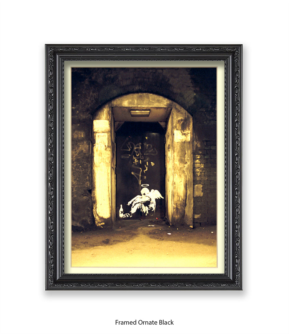 Fallen Angel Banksy Art Print