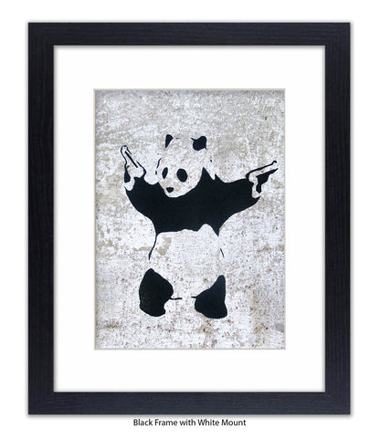 Panda Guns Banksy Art Print