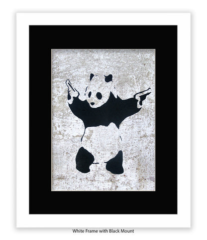 Panda Guns Banksy Art Print