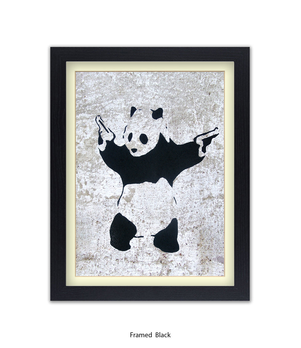 Panda Guns Banksy Art Print