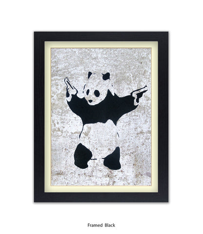 Panda Guns Banksy Art Print