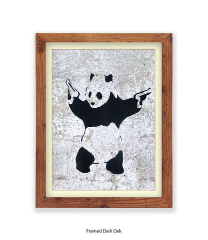 Panda Guns Banksy Art Print