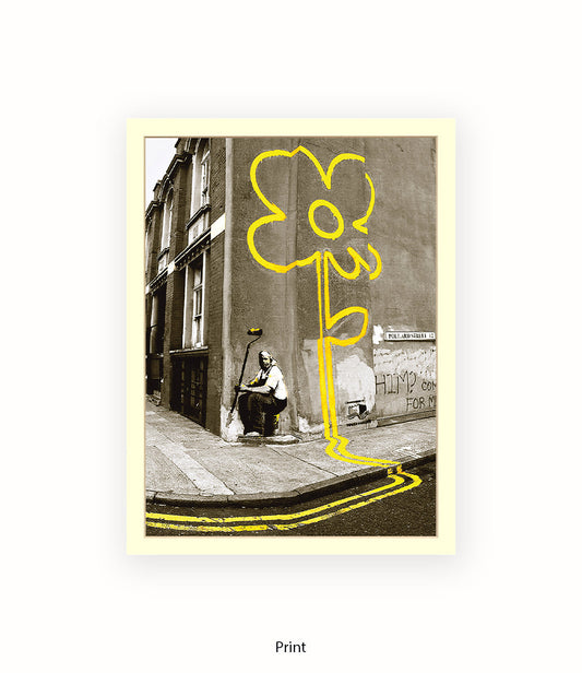 Pollard Street Two Tone Banksy Art Print