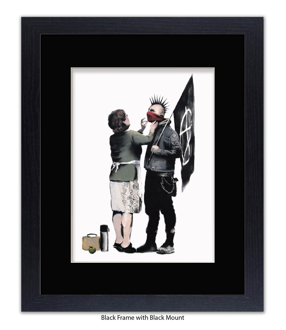 Punk & Mother Banksy Art Print