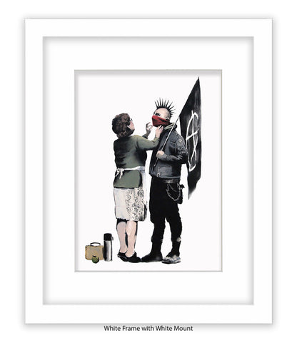 Punk & Mother Banksy Art Print