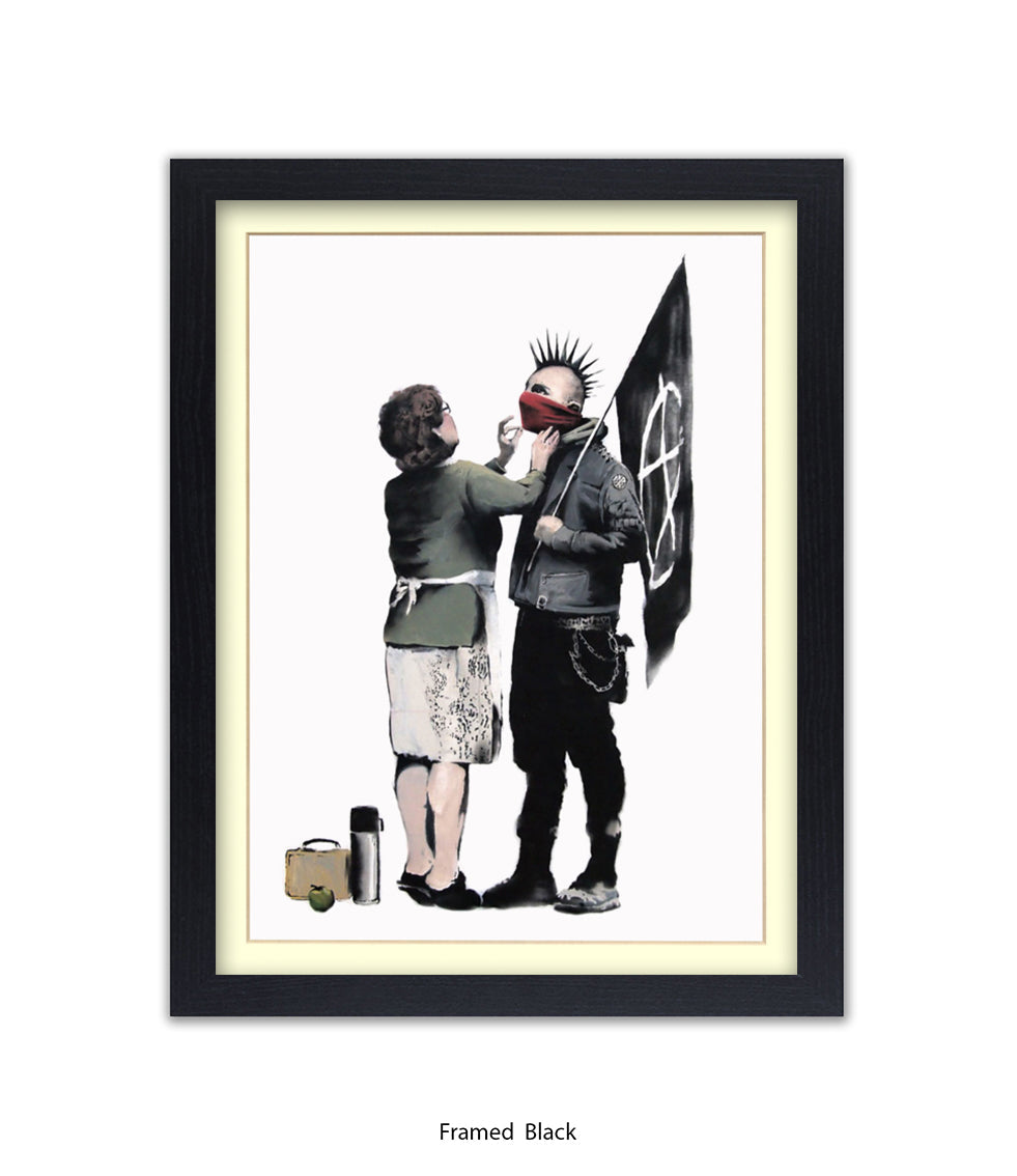 Punk & Mother Banksy Art Print