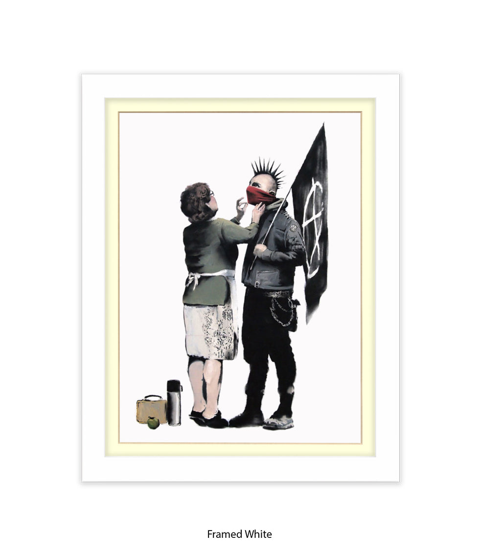 Punk & Mother Banksy Art Print