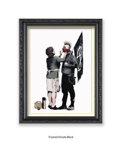 Punk & Mother Banksy Art Print