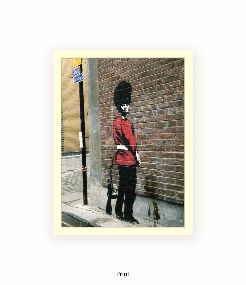 Queens Guard Colour Banksy Art Print