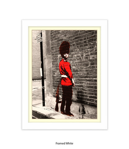 Queens Guard Two Tone Banksy Art Print