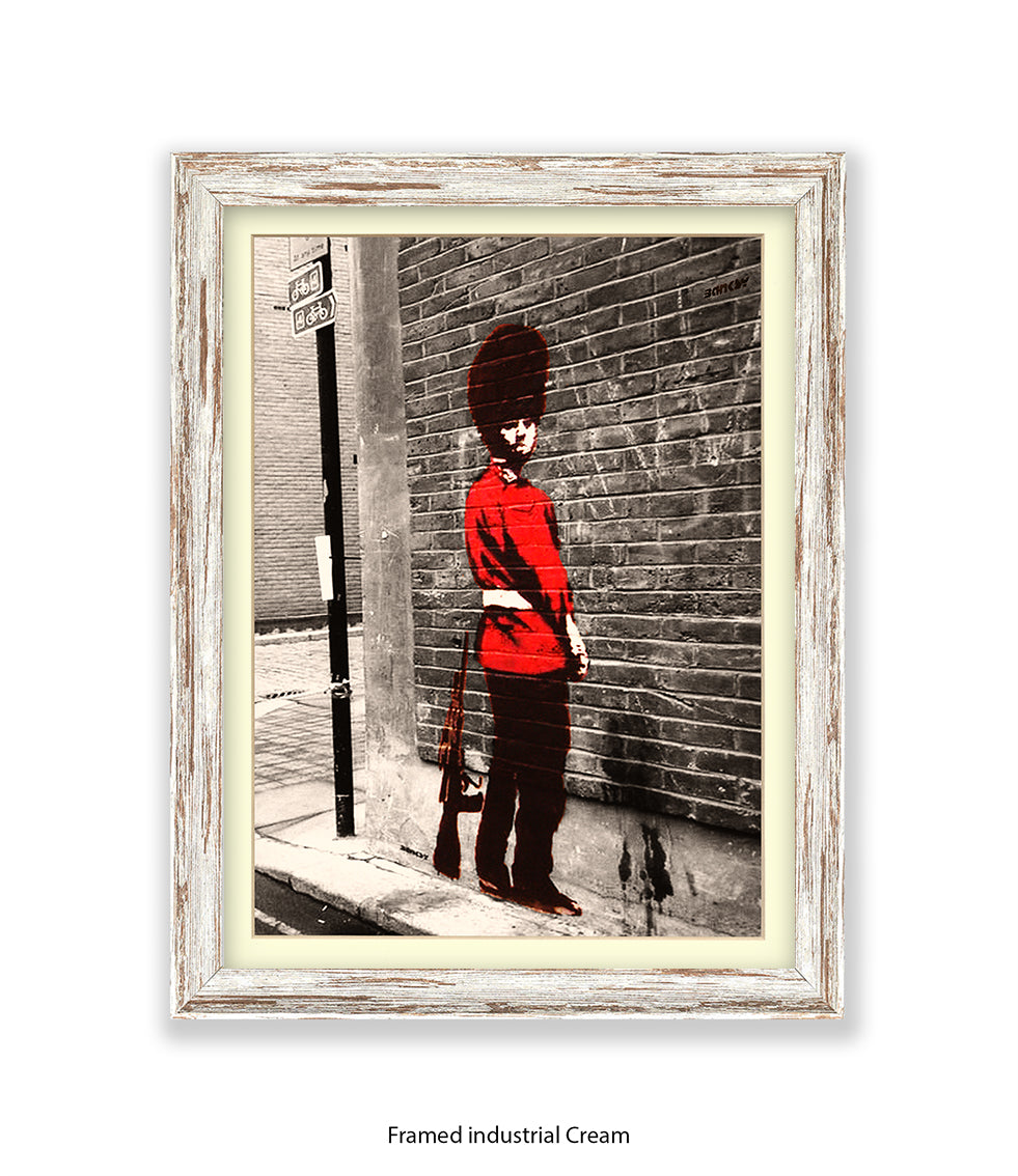 Queens Guard Two Tone Banksy Art Print