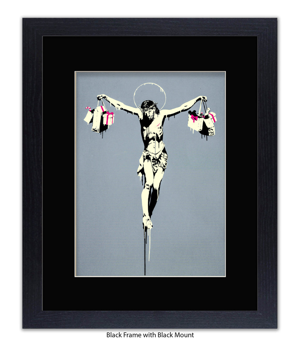 Jesus Shopping Bags Banksy Art Print