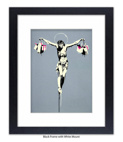 Jesus Shopping Bags Banksy Art Print