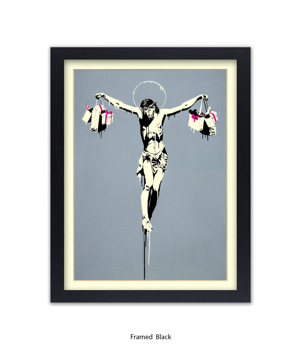 Jesus Shopping Bags Banksy Art Print