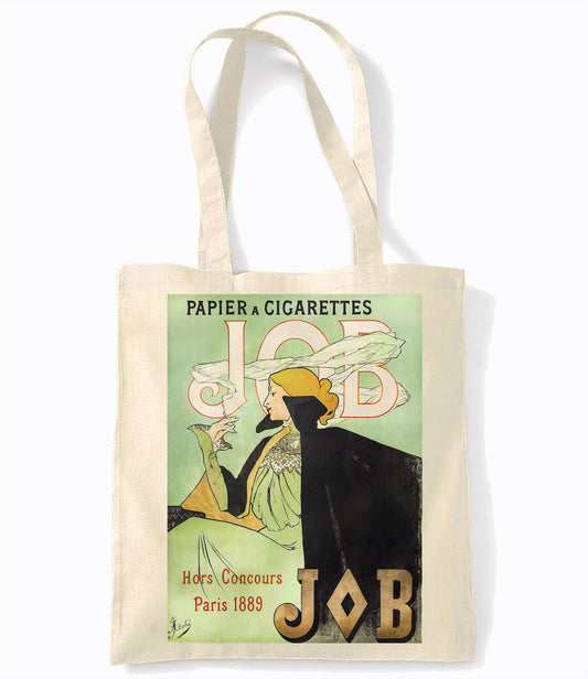 Job - Paper & Cigarettes - Retro Shopping Tote Bag