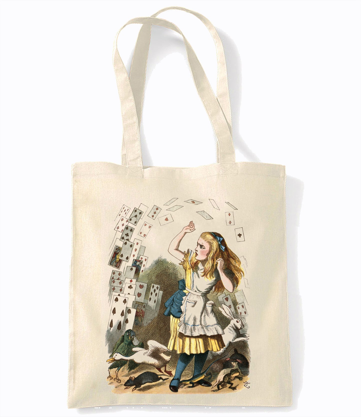 Alice - Cards - Retro Shopping Tote Bag