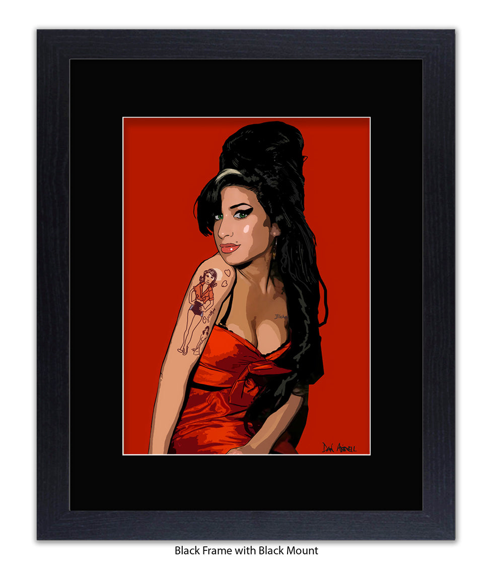 Amy Winehouse Avenell Art Print