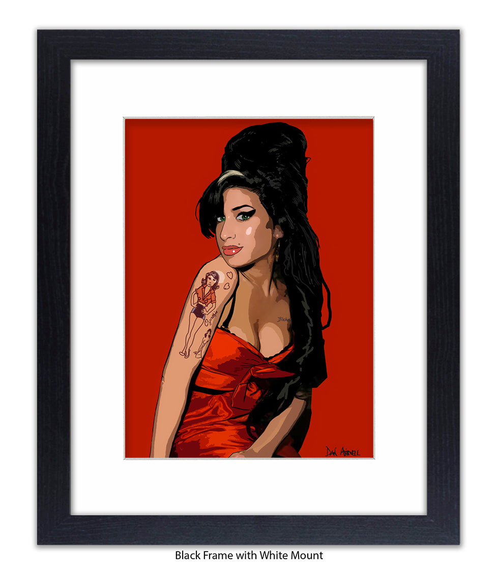 Amy Winehouse Avenell Art Print