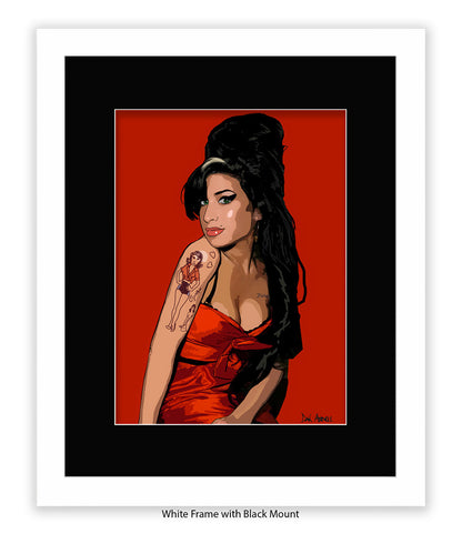 Amy Winehouse Avenell Art Print