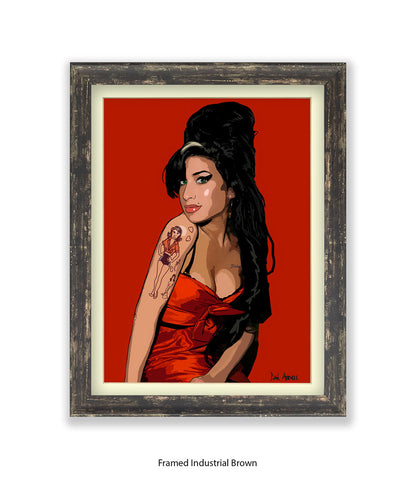 Amy Winehouse Avenell Art Print