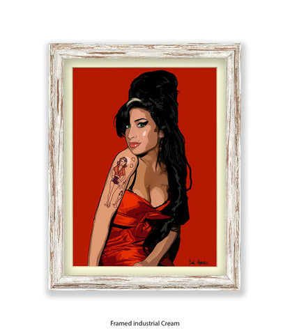 Amy Winehouse Avenell Art Print