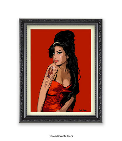 Amy Winehouse Avenell Art Print