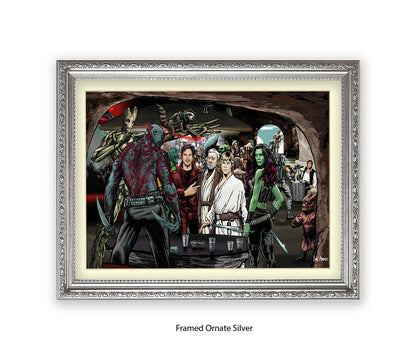 Guardians Of The Galaxy Dan Avenell Art Print