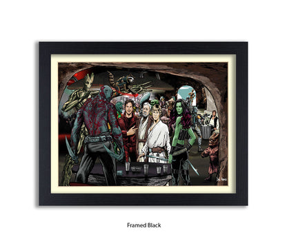 Guardians Of The Galaxy Dan Avenell Art Print