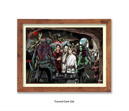 Guardians Of The Galaxy Dan Avenell Art Print