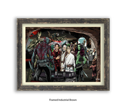 Guardians Of The Galaxy Dan Avenell Art Print