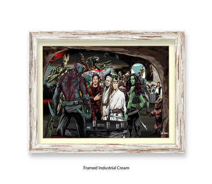 Guardians Of The Galaxy Dan Avenell Art Print