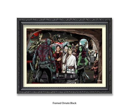 Guardians Of The Galaxy Dan Avenell Art Print