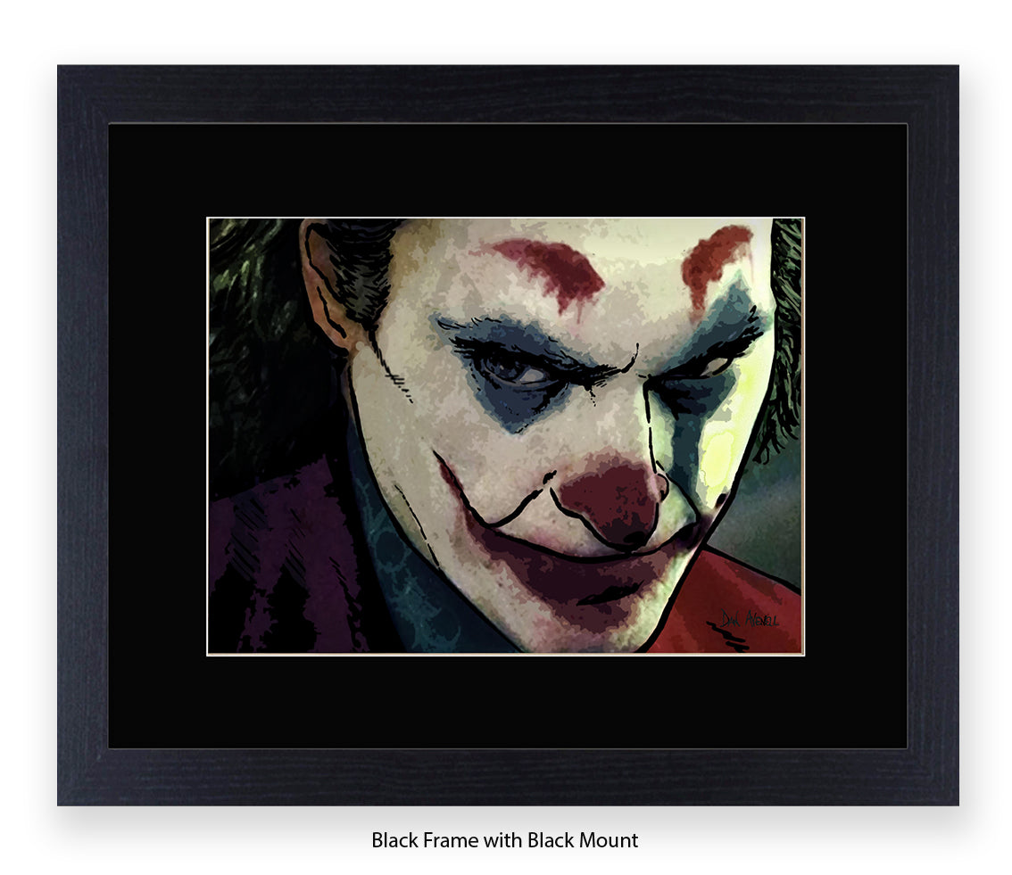 Joker Joaquin Phoenix Dan Avenell Art Print