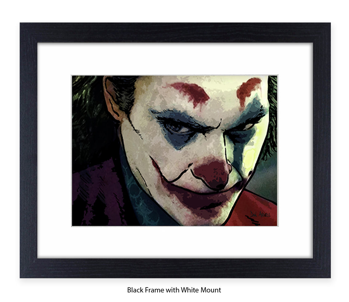 Joker Joaquin Phoenix Dan Avenell Art Print